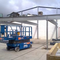 Gymnasium Mezzanine Steel Structure Addition and Roof Conversion Design